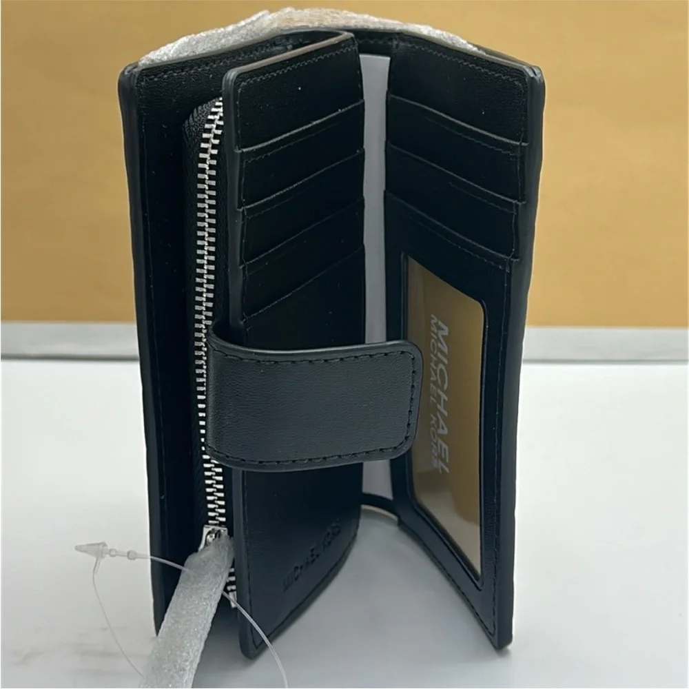 Michael Kors Black and White Floral Wallet - Picture 12 of 16